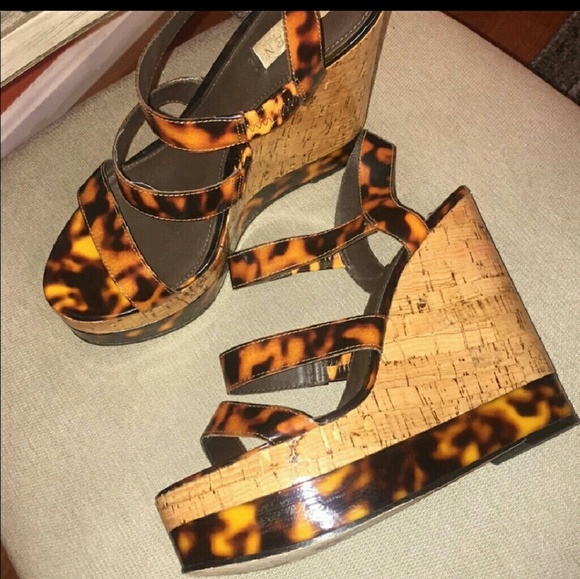 Lauren Ralph Lauren Shoes - Lauren Ralph Lauren Leopard Cork Wedge